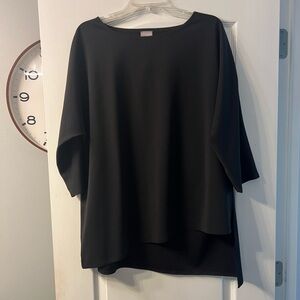 Chicos NWT black pullover with 3/4 sleeves size 2